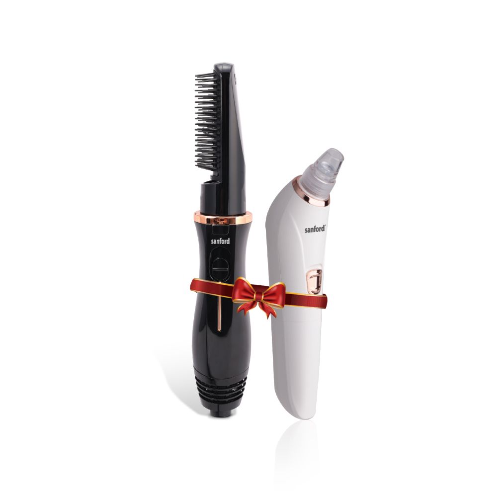 Sanford Hair Styler & 6-in-1 Pore Cleaner Combo | Dual Styling Tool & Deep Facial Cleanser | Portable & Travel-Friendly - buysanford